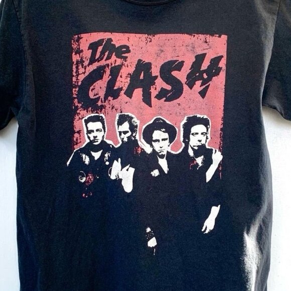 The Clash Punk Rock Band Graphic T-Shirt London 80s Music Fan Gift Casual Tee - Picture 2 of 5